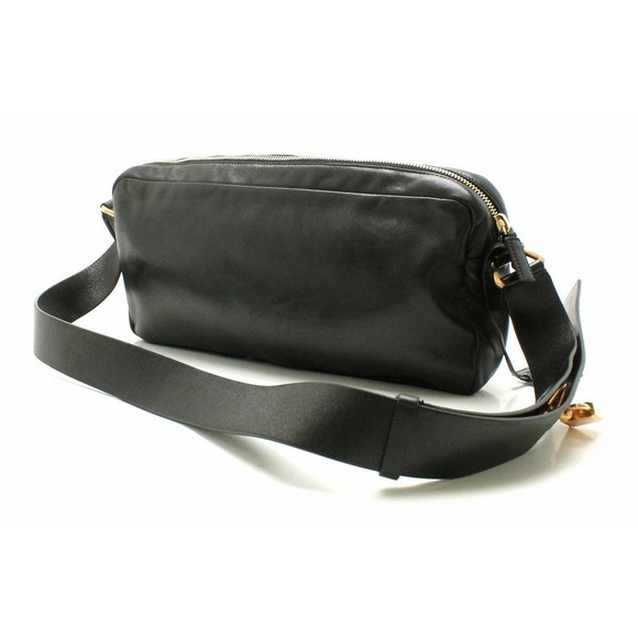 Prada Nappa Leather Black Pouch Waist - Picture 1 of 9